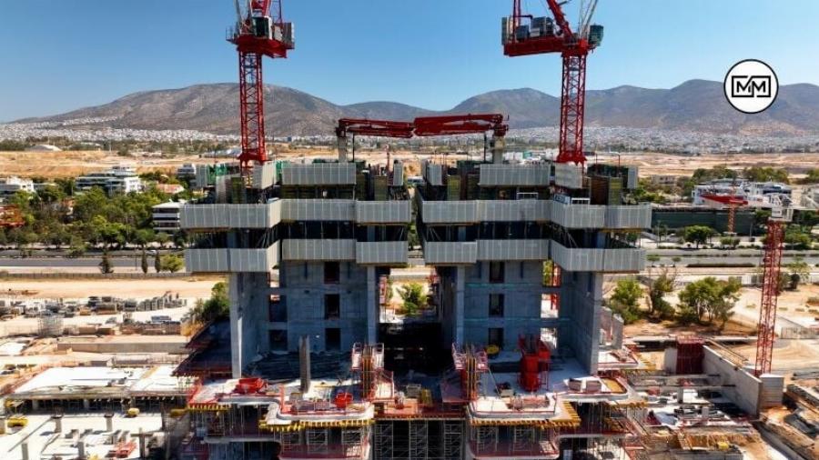 «Πράσινος γίγαντας»: Ο ψηλότερος ουρανοξύστης της χώρας σηκώνεται στην Αττική