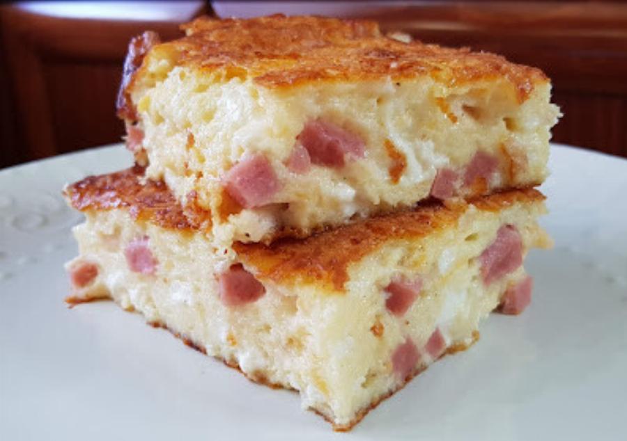 Ζαμπονοτυρόπιτα σουφλέ στο λεπτό – Ακραία νόστιμη!