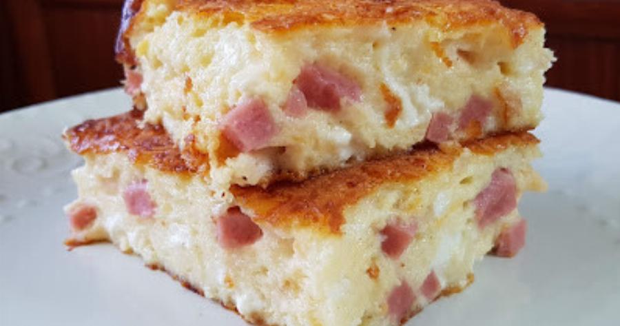 Ζαμπονοτυρόπιτα σουφλέ στο λεπτό – Ακραία νόστιμη!