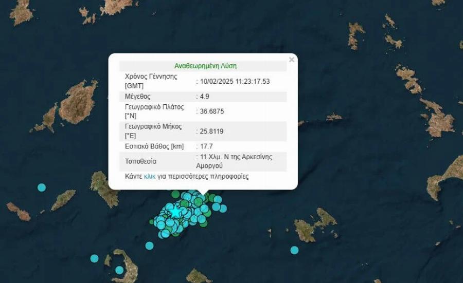 Μόλις xτύπnσε τη Σαντορίνη