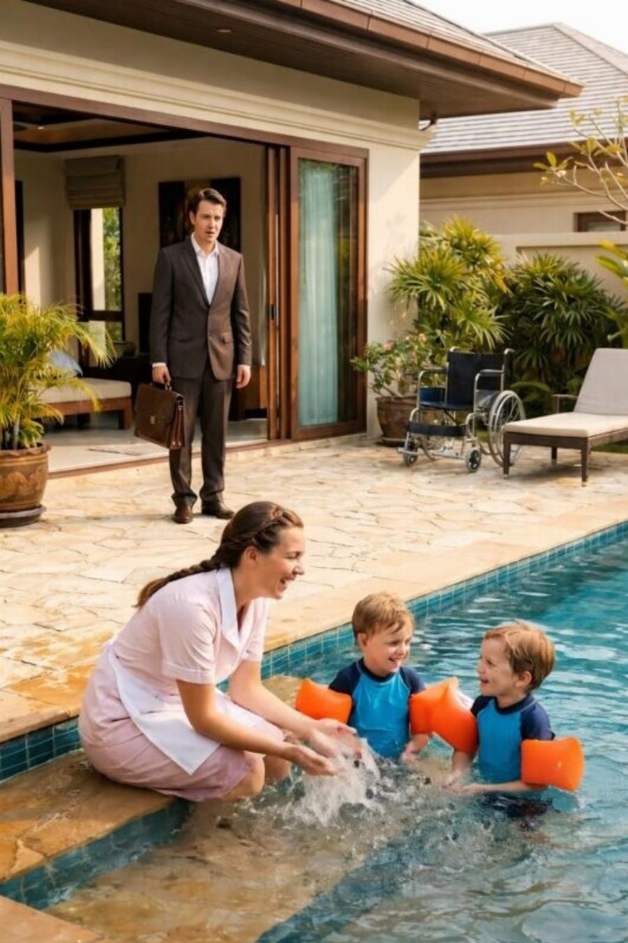 Τα δίδυμα του δισεκατομμυριούχου δεν είχαν ποτέ χαμογελάσει… μέχρι τη μέρα που εκείνος επέστρεψε στο σπίτι χωρίς προειδοποίηση