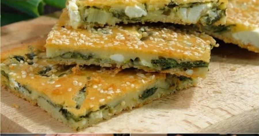 Ανακάτεψα αλεύρι με γιαούρτι και έγινε η πιο εύκολη σπανακόπιτα