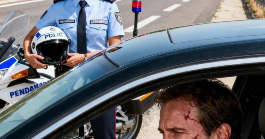 Οδηγούσε με 142 χλμ/ώρα με όριο 90… έπρεπε να του κόψει κλήση… αλλά μια ουλή τα άλλαξε όλα