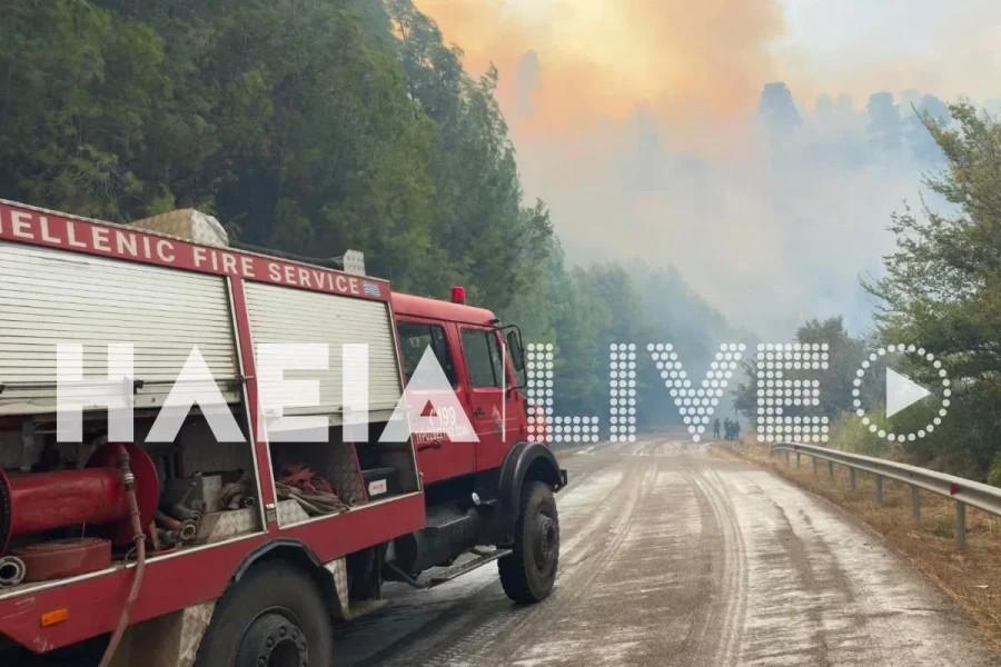«Κόλαση» φωτιάς τώρα: Μαίνεται η πυρκαγιά – Μεγάλη μάχη με επίγεια και εναέρια μέσα