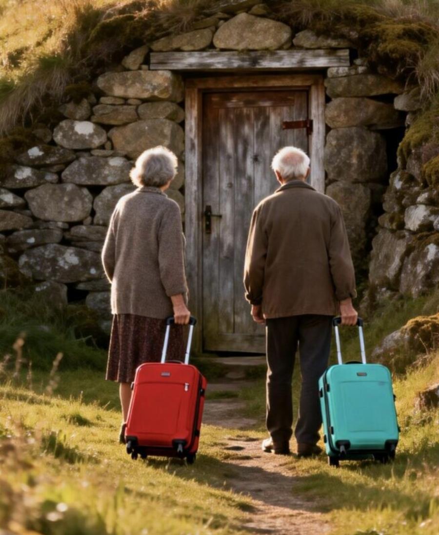 Αφήνοντας τους από τα παιδιά τους, ανακαλύπτουν ένα σπίτι σκαμμένο στο βουνό… και ό,τι βρίσκουν εκεί αλλάζει τη μοίρα τους