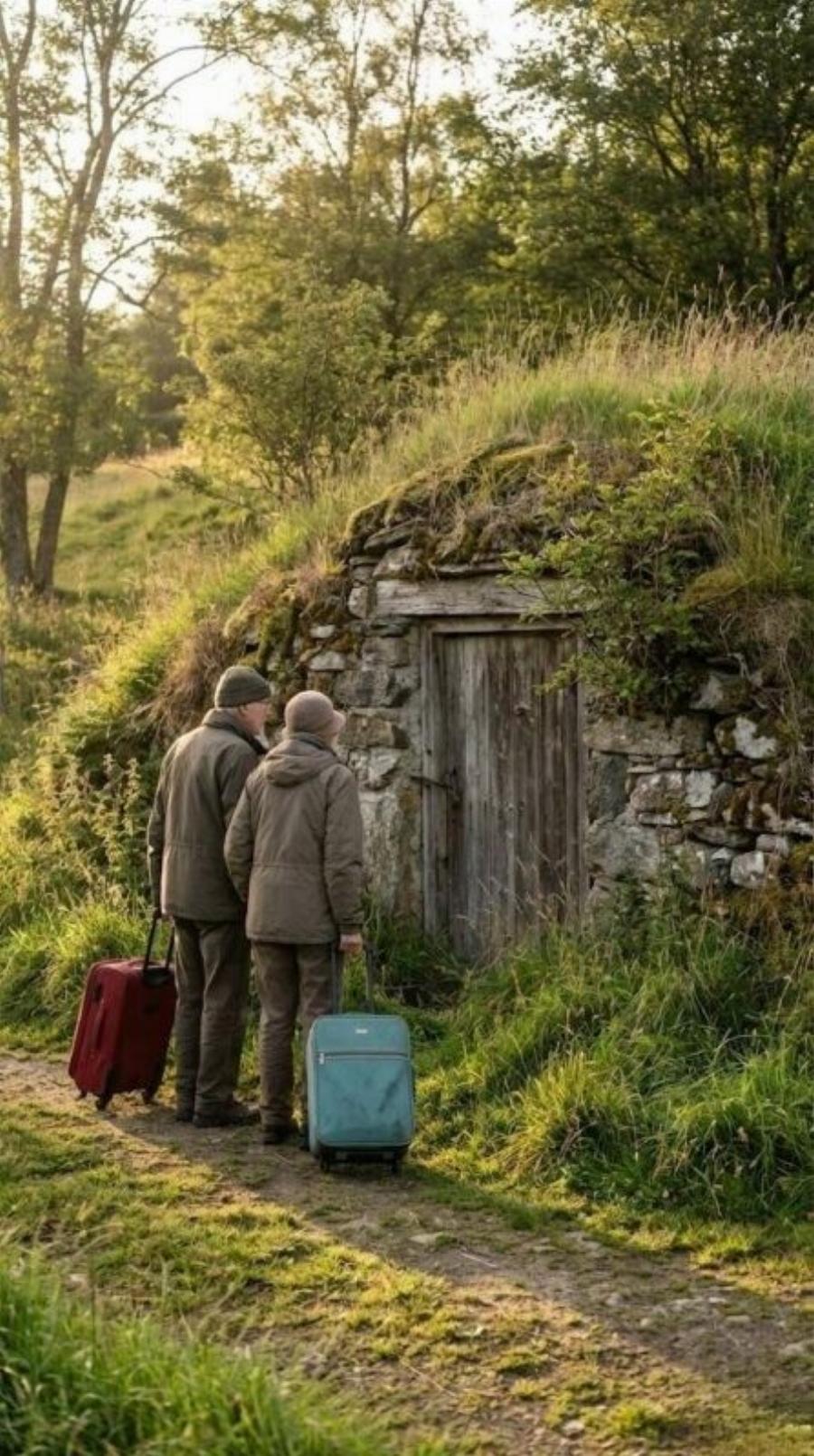 Αφήνοντας τους από τα παιδιά τους, ανακαλύπτουν ένα σπίτι σκαμμένο στο βουνό… και ό,τι βρίσκουν εκεί αλλάζει τη μοίρα τους