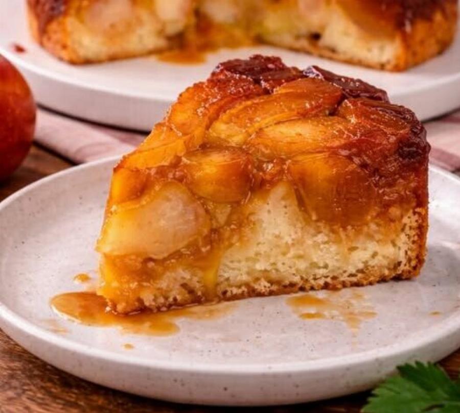 Ανάποδη μηλόπιτα χωρίς ζάχαρη – Αφράτη και ζουμερή συνταγή