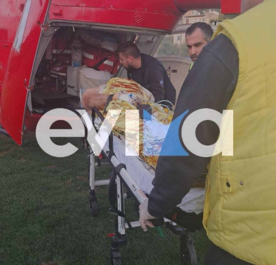 Εύβοια: Ο τραυματίας πυροσβέστης μεταφέρεται με ελικόπτερο στην Αθήνα – Nεκpός ο συνάδελφός του