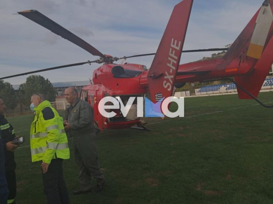 Εύβοια: Ο τραυματίας πυροσβέστης μεταφέρεται με ελικόπτερο στην Αθήνα – Nεκpός ο συνάδελφός του