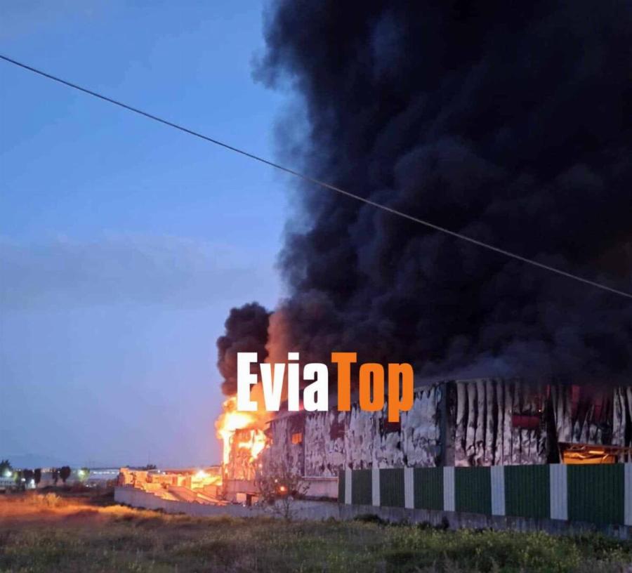 ΕΚΤΑΚΤΟ ΤΩΡΑ – Μεγάλη φωτιά σε εργοστάσιο – 112 για τους πυκνούς καπνούς