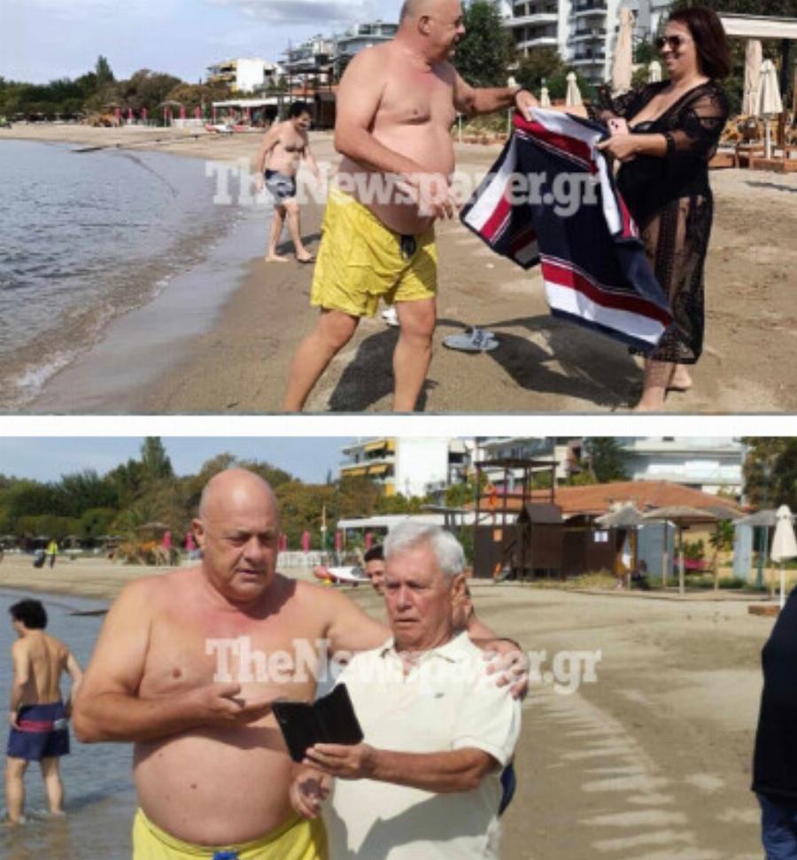 Ο Αχιλλέας Μπέος έκανε βουτιά στον Άναυρο Βόλου λέγοντας πως τα νερά είναι πεντακάθαρα