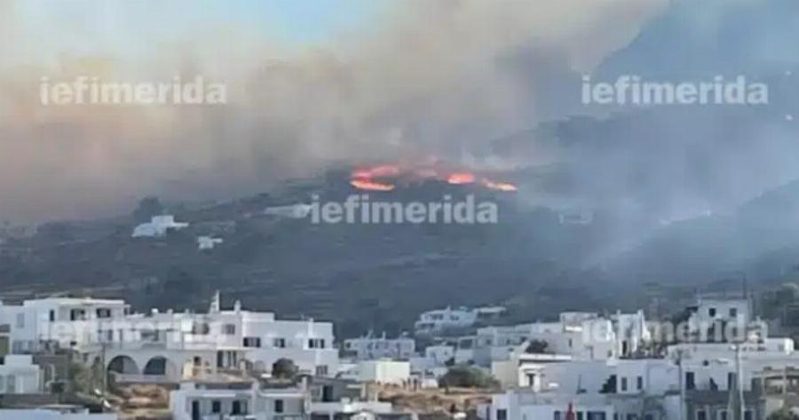 Φωτιά στo νησί: Νέο μήνυμα του 112, εκκενώνονται 6 οικισμοί – «Είναι μεγάλο το μέτωπο»