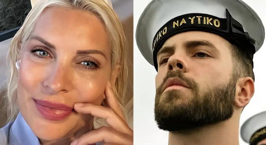 Δυο μέτρα άντρας: Περήφανη η Μενεγάκη με την νέα φωτογραφία του γιου της από το Ναυτικό