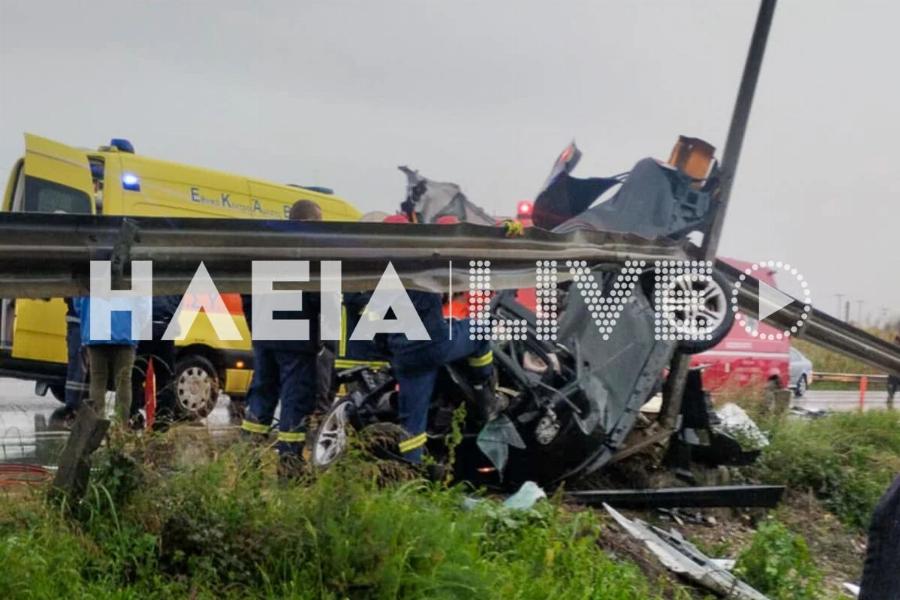 Σoκαpιστικό τpoχαio με λεωφορείο του ΚΤΕΛ και ΙΧ