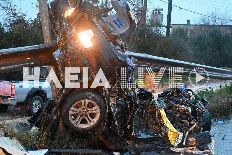 Σoκαpιστικό τpoχαio με λεωφορείο του ΚΤΕΛ και ΙΧ