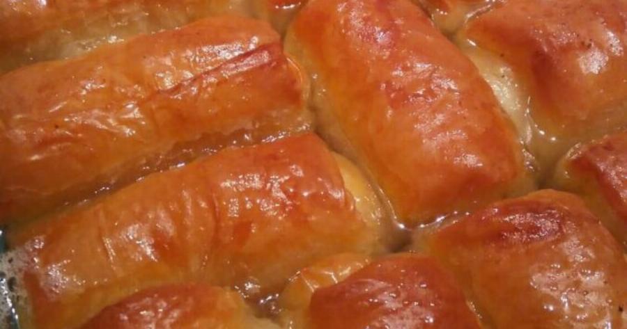 Σιροπιαστά ρολά με φύλλο κρούστας – τραγανά και μελωμένα