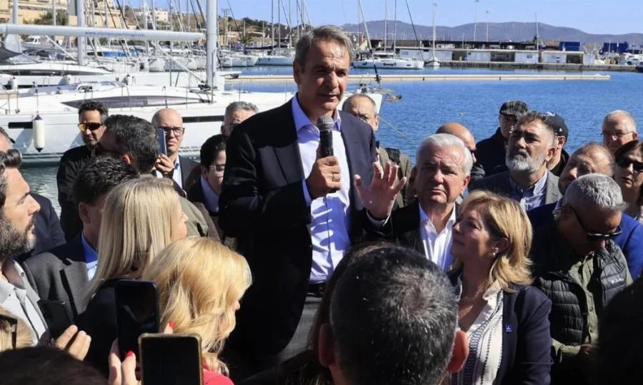 Μητσοτάκης από το Λαύριο: «Είμαστε η μόνη πολιτική δύναμη που μπορεί να ανακουφίσει τους πολίτες»