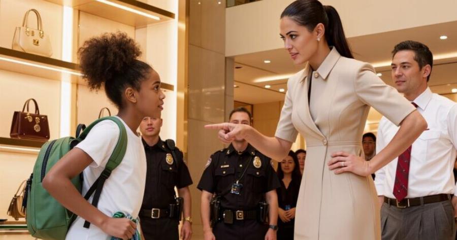 Σοκαριστική σκηνή σε ένα πολυτελές κατάστημα… μια έφηβη κατηγορείται για κλοπή… μόνο εξαιτίας της εμφάνισής της!