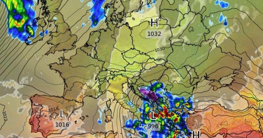 Κακοκαιρία ξανά: Το GFS «βλέπει» νέα ισχυρή επιδείνωση του καιρού