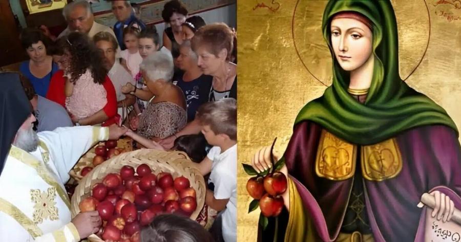 Το μήλο της Αγίας Ειρήνης Χρυσοβαλάντου που φέρνει παιδιά