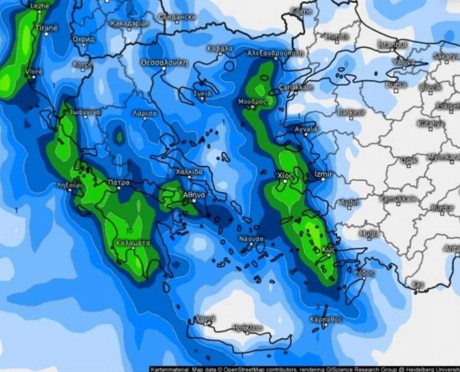 EKTAKTO – ΤΕΛΕΥΤΑΙΟ ΔΕΛΤΙΟ ΚΑΙΡΟΥ ΤΩΡΑ: Ετοιμαστείτε, έρχεται αντικυκλώνας εμποδιστής και φέρνει Aμόκ