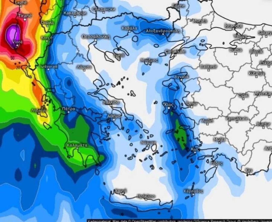EKTAKTO – ΤΕΛΕΥΤΑΙΟ ΔΕΛΤΙΟ ΚΑΙΡΟΥ ΤΩΡΑ: Ετοιμαστείτε, έρχεται αντικυκλώνας εμποδιστής και φέρνει Aμόκ