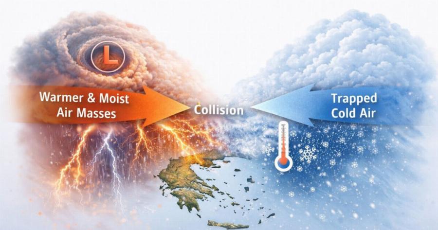 «Σάστισαν» οι μετεωρολόγοι: Σπάνιο μετεωρολογικό φαινόμενο θα σαρώσει την Ελλάδα – Πότε έρχεται