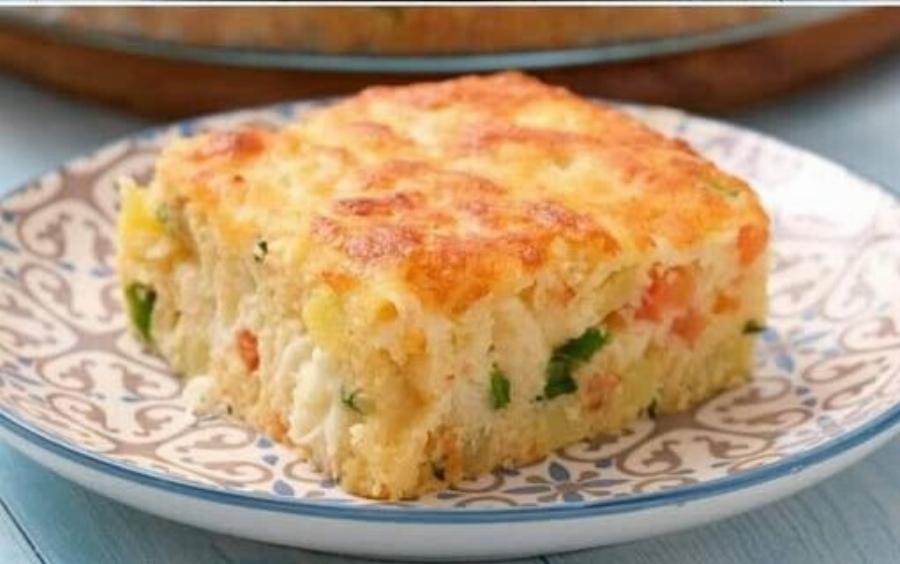 Αλμυρό κέικ με πατάτες και λαχανικά: Εύκολο, χορταστικό και πεντανόστιμο