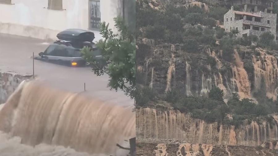 Άνοιξαν οι ουρανοί: Δρόμοι έγιναν ποτάμια – Πλημμύρισαν σπίτια και καταλύματα, απόκοσμες εικόνες και βίντεο