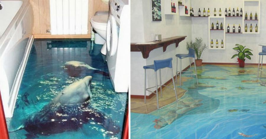 NEA Απίστευτα 3D πατώματα, υπόσχονται να μετατρέψουν το μπάνιο σας σε ωκεανό!