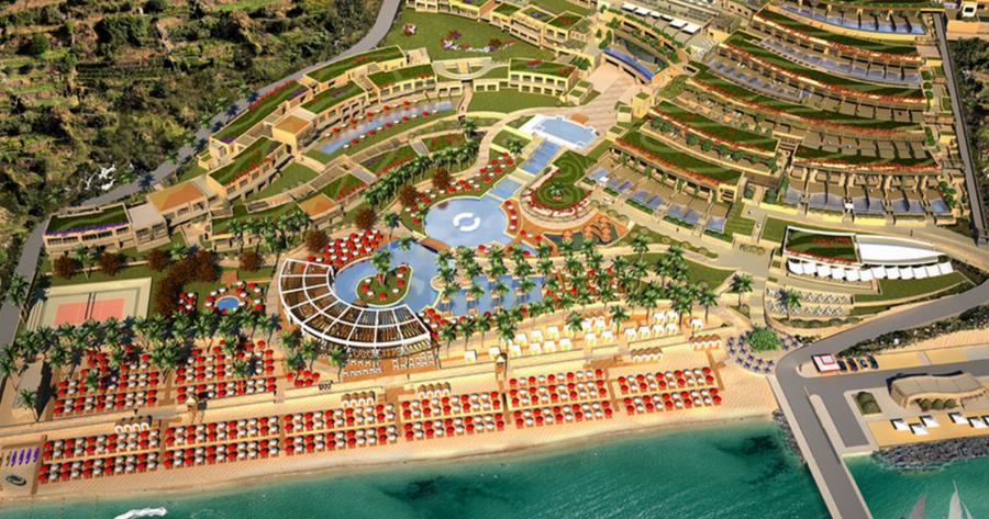 To εξωφρενικό ξενοδοχείο «ανάκτορο» των 120 εκατ. ευρώ στην Χαλκιδική.