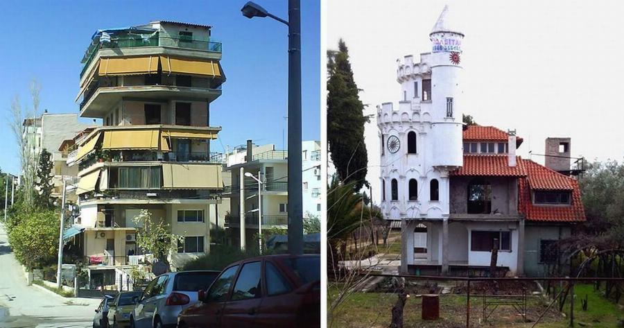 19 εξωφρενικά αυθαίρετα κτίσματα που βρίσκονται στην Ελλάδα.
