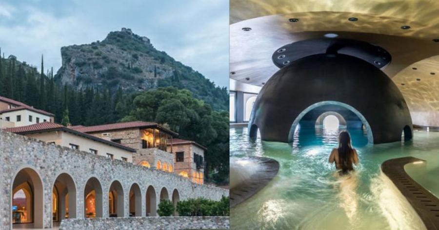 Το BBC αποθεώνει ένα ελληνικό σπα στο Μυστρά – Με χαμάμ και θολωτή πισίνα σε βυζαντινό στυλ