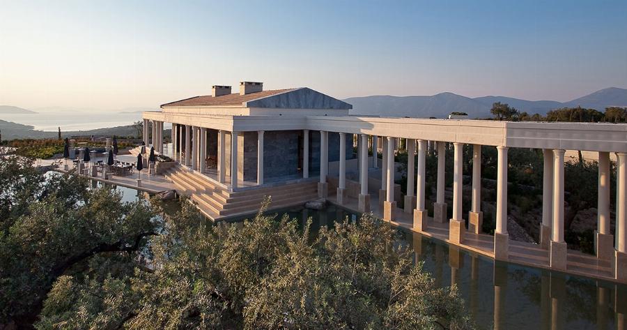 Το πιο ακριβό ξενοδοχείο της Ευρώπης βρίσκεται στο Κρανίδι Αργολίδας και μοιάζει με αρχαίο ναό