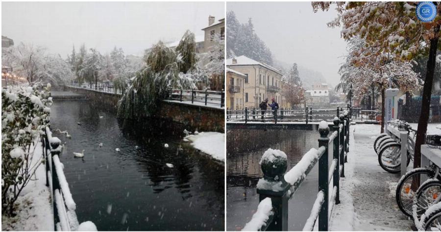 Όταν χιονίζει η Φλώρινα θυμίζει Αμστερνταμ – Κάθε χειμώνα ο Παγωμένος ποταμός με τις πάπιες και τα ποδήλατα στήνουν ένα μαγευτικό σκηνικό