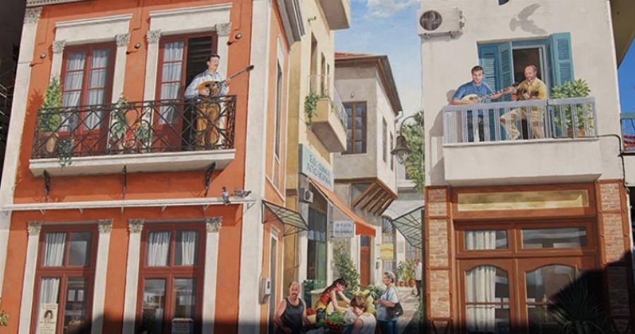 Ο Τσιτσάνης στο μπαλκόνι: Ένα έργο τέχνης 150 τετραγωνικών μοναδικό στην Ελλάδα