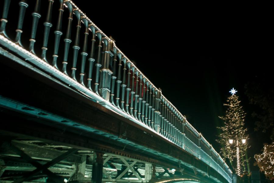 Τρίκαλα: Φωταγωγήθηκε το ψηλότερο φυσικό χριστουγεννιάτικο δέντρο της Ελλάδας