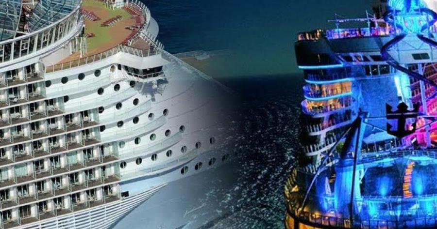 Το μεγαλύτερο κρουαζιερόπλοιο του κόσμου σήκωσε άγκυρες και οι εικόνες είναι εντυπωσιακές