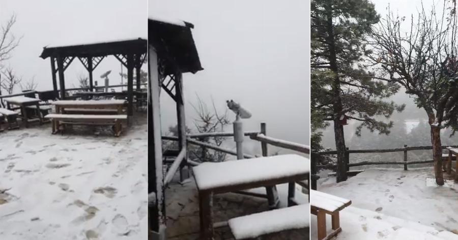 Συνεχίζεται η Χιονόπτωση στην Πάρνηθα και οι Εικόνες που καταφθάνουν είναι υπέροχες!