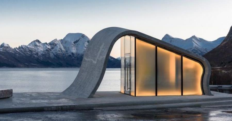 Το κτήριο που βλέπετε είναι δημόσια τουαλέτα στη Νορβηγία