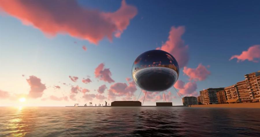 Η Θεσσαλονίκη θα αποκτήσει δεύτερη «σελήνη» που θα φωτίζει την πόλη (Βίντεο)