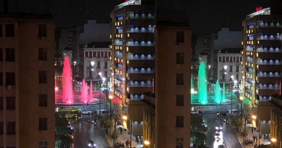 Πλατεία Ομόνοιας: Λειτούργησε το σιντριβάνι και έχει και φωτισμό