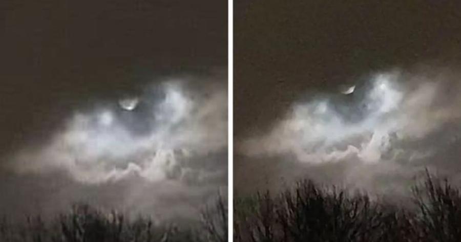 Μετά από μια δυνατή καταιγίδα, μια γυναίκα τράβηξε μια μοναδική φωτογραφία: το «μάτι» της καταιγίδας