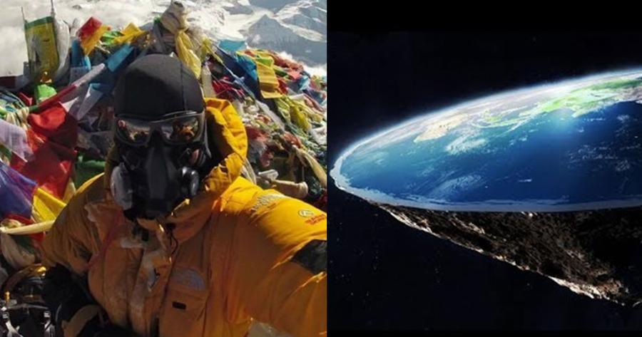 Selfie στο Έβερεστ διαψεύδει όλους αυτούς που πιστεύουν ότι η γη είναι επίπεδη