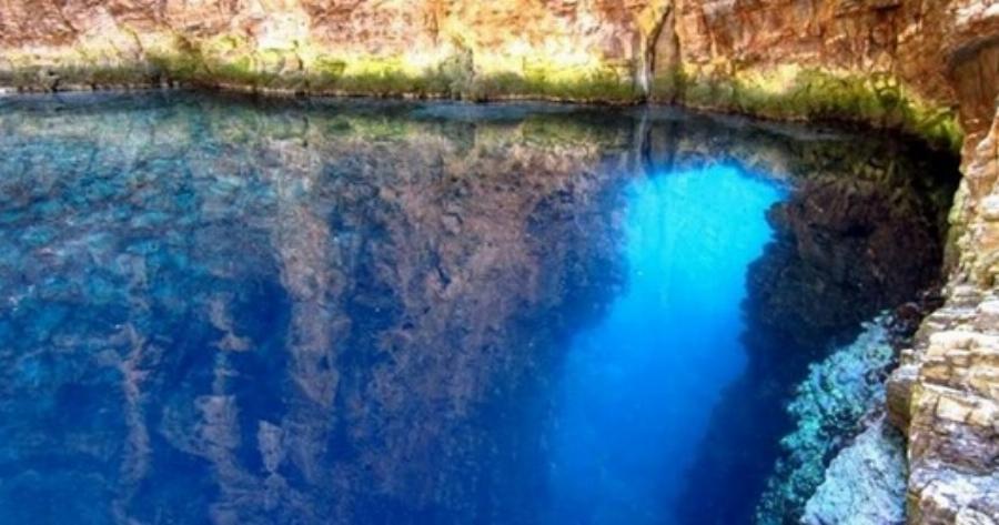 Ο κρυμμένος θησαυρός της Εύβοιας. Το πανέμορφο ενάλιο σπήλαιο που είναι γεμάτο μοβ φυτά