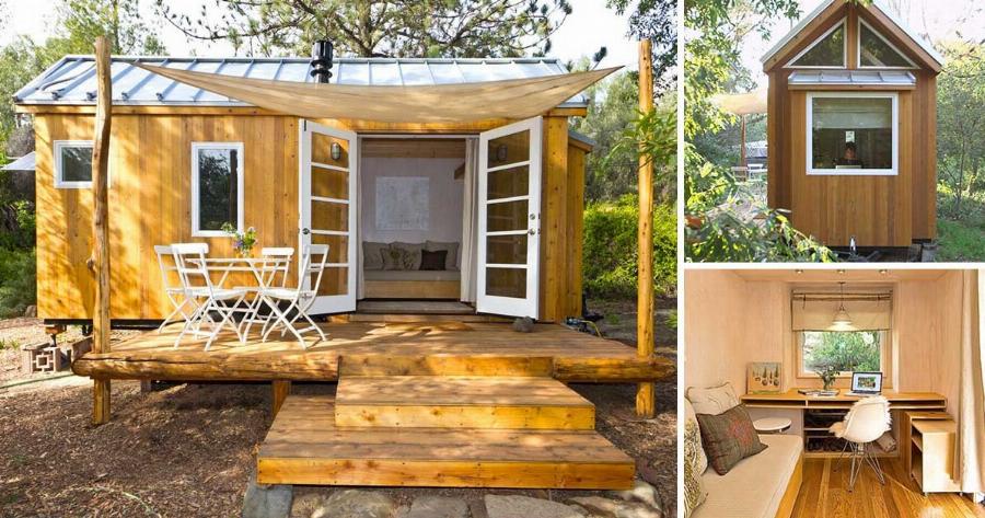 Είναι μόλις 14 τ.μ. και έχει τζάκι φυσικού αερίου, άνετο καθιστικό, υπνοδωμάτιο και μπάνιο