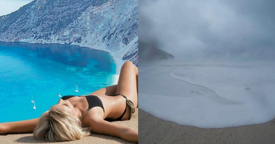 Ένα σπάνιο και εντυπωσιακό φαινόμενο στην παραλία του Μύρτου στην Κεφαλονιά που ελάχιστοι γνωρίζουν