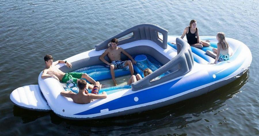 Φουσκωτή βάρκα: Φουσκώνει μόνη της και χωράει 6 άτομα