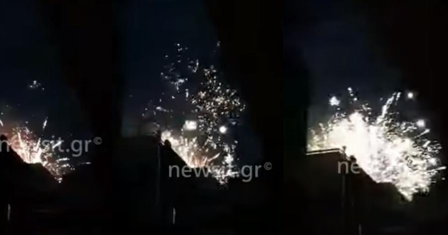 Χαμός σε ταράτσα: Πέταξαν πυροτεχνήματα για το τέλος της καραντίνας
