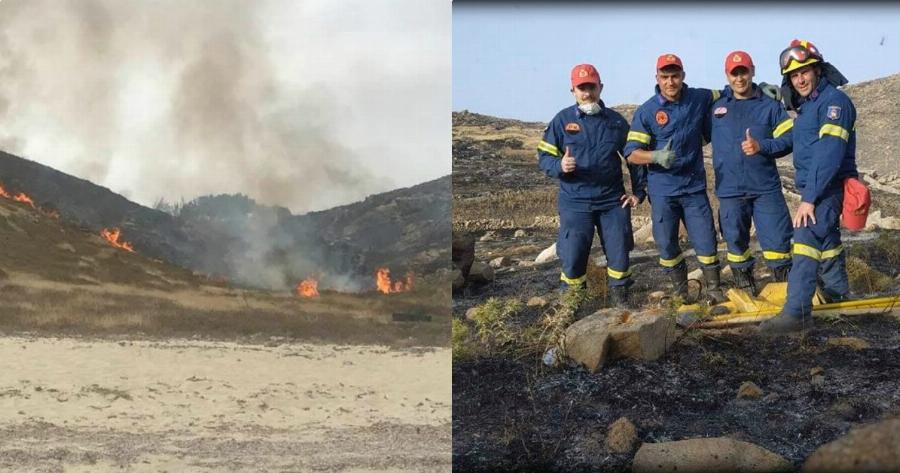 Μύκονος: Αν είναι δυνατόν! Έβαλε φωτιά για να κάψει φίδι και έκαψε 2.000 στρέμματα